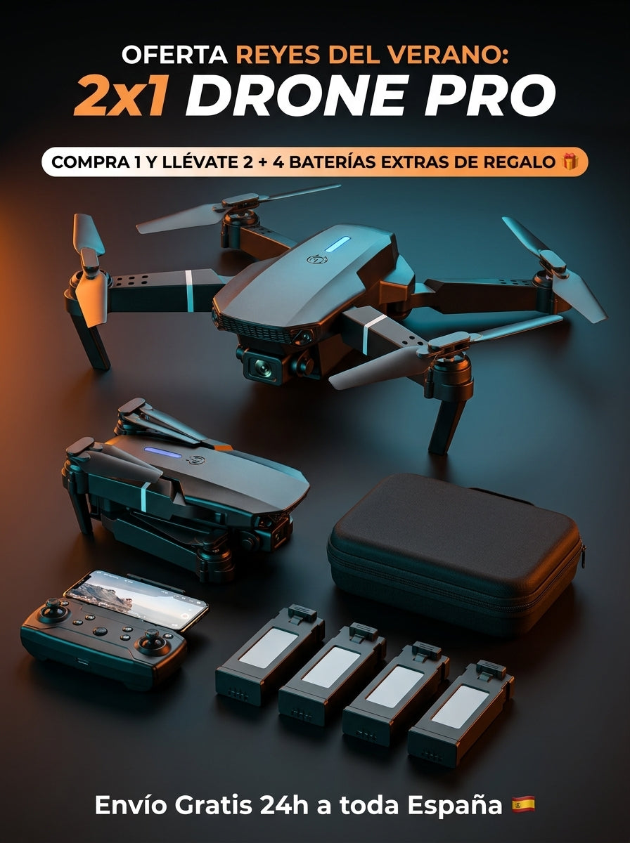 GANA DINERO SIENDO PILOTO DE DRONES - 2X1 HOY + 4 BATERIAS