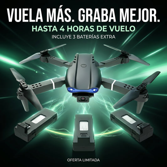 DRONE PROFESIONAL + 3 BATERIAS = 4 HORAS DE VUELO (VALORADO EN +100 €) Hoy liquidación